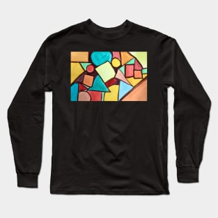 "Conundrum" abstract watercolor painting Long Sleeve T-Shirt